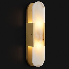Marble Wall Sconce Manufacturer - OEM Minimalist Long Strip Brass Wall Lamp