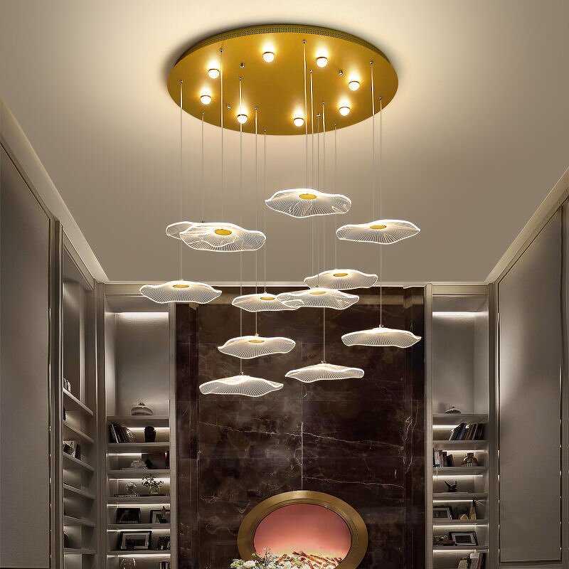 Acrylic Pendant Light Manufacturer - OEM Modern Home Nordic Lotus Leaf Design