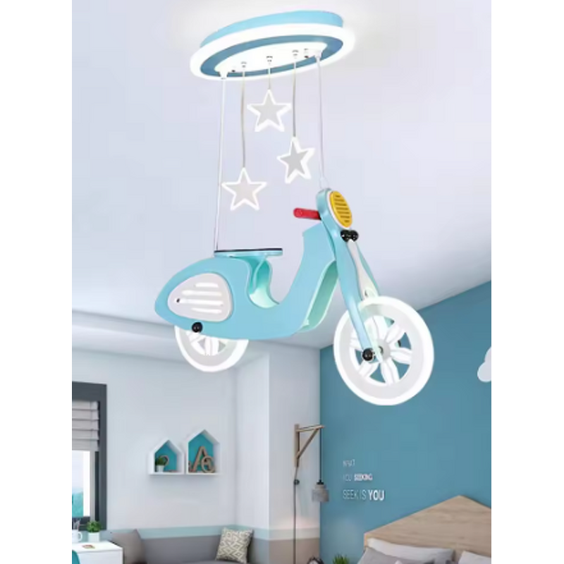 Bicycle Pendant Light Manufacturer - OEM Cartoon Cute Motorcycle Children's Ceiling