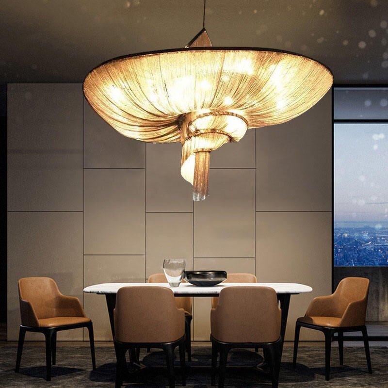 Tassel Chandelier Factory - OEM Customization Modern Spiral Snails Artistic