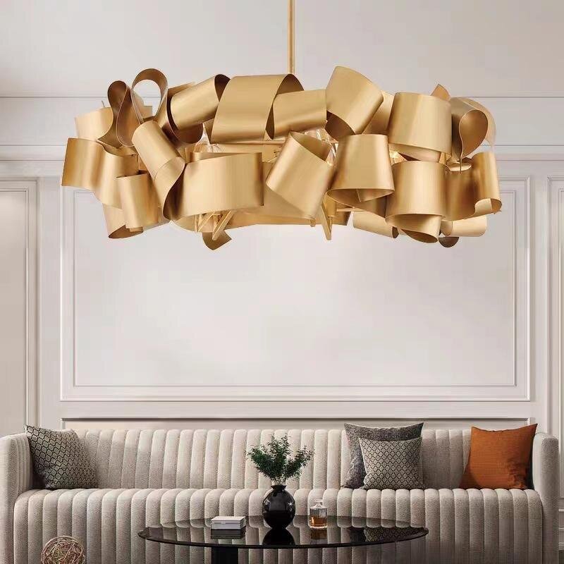 Metal Pendant Light Manufacturer - OEM Designer Art Irregular Creative Chandelier