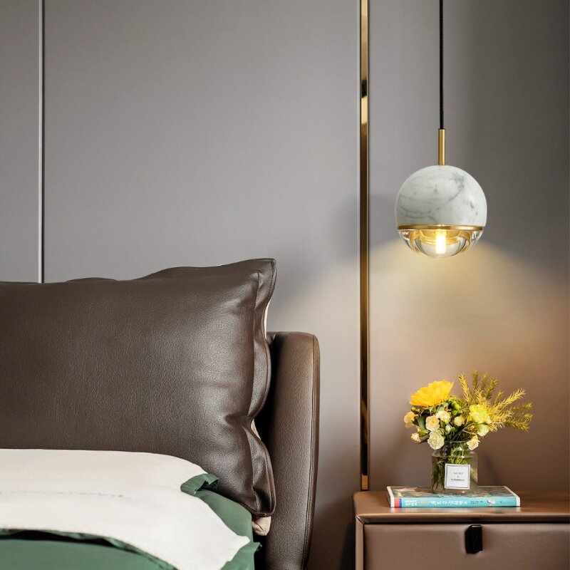 Glass Pendant Light Manufacturer - OEM Simple Small Round Ball Chandelier