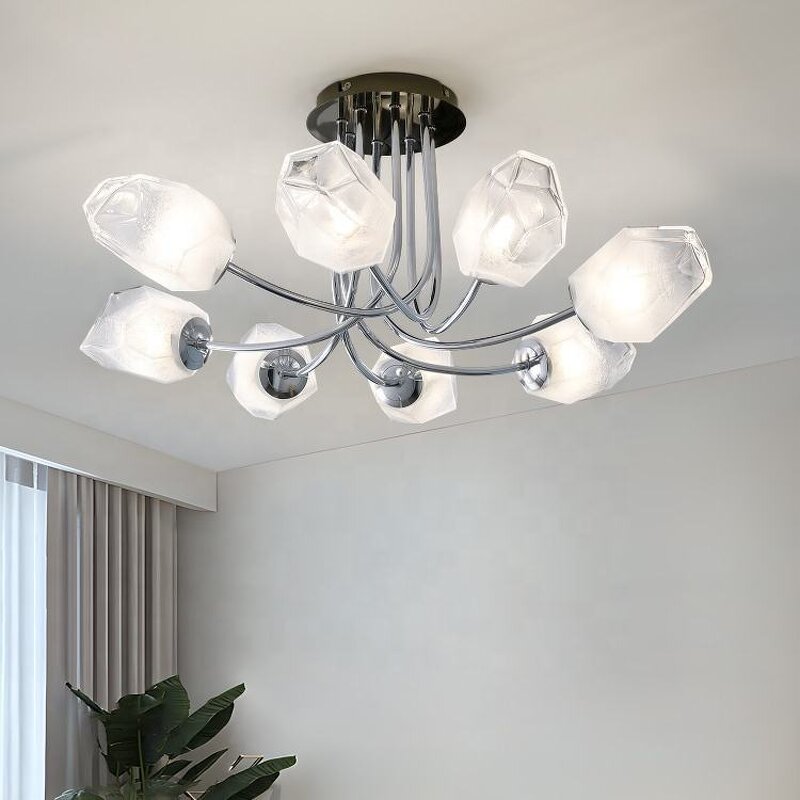 Gold Pendant Light Manufacturer - OEM Modern LED Black Iron Nordic Chandelier