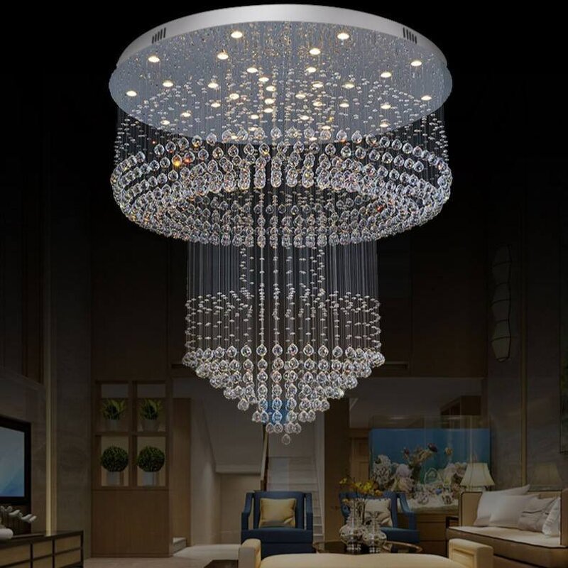 Crystal Ball Pendant Light Manufacturer - OEM Contemporary Stairs Hotel Ceiling