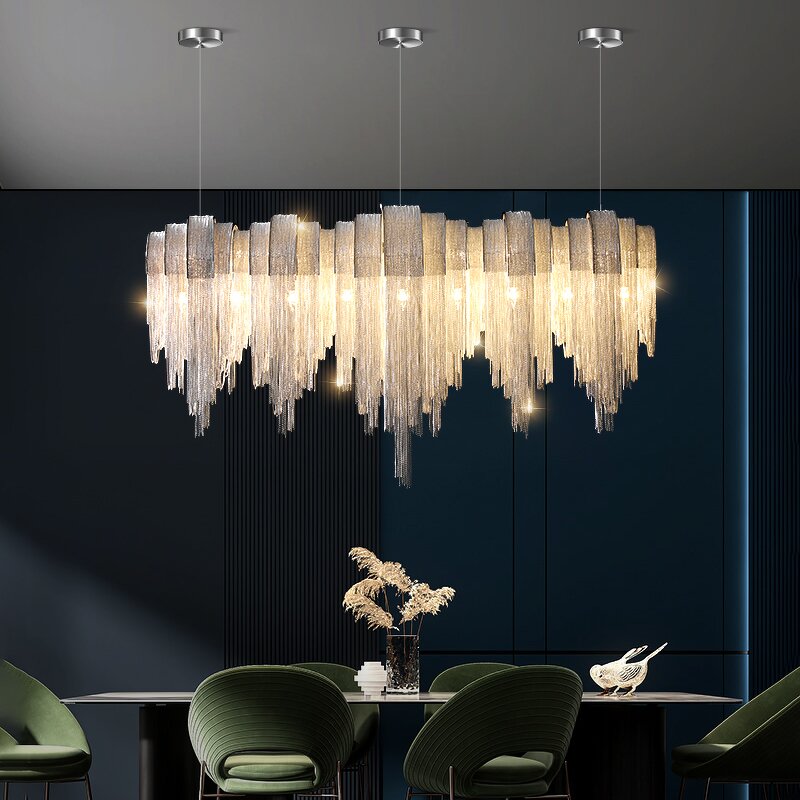 Fringe Pendant Light Factory - OEM Dining Room Villa Decorative Tassel Chain