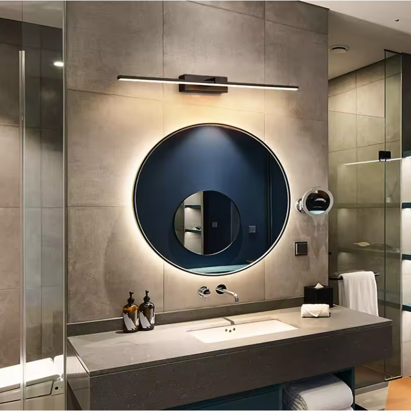 Mirror Wall Lamp Factory - OEM Bathroom Makeup Aluminum Gold Black LED