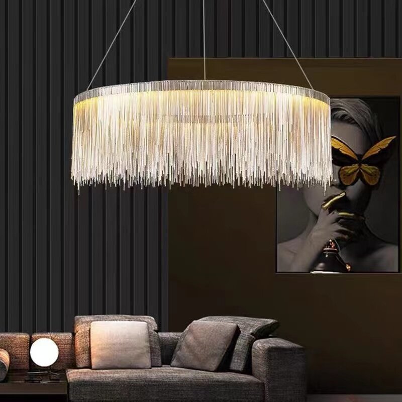 Waterfall Pendant Light Manufacturer - OEM Personality Artistic Fringed Modern