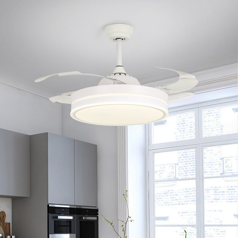 Chandelier Ceiling Fan Manufacturer - OEM Modern Three Colour Copper AC Motor