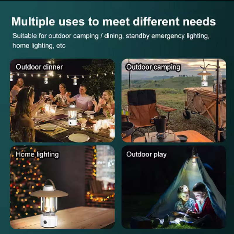 Portable Camping Light Factory - OEM New Dimming Waterproof Retro Lantern