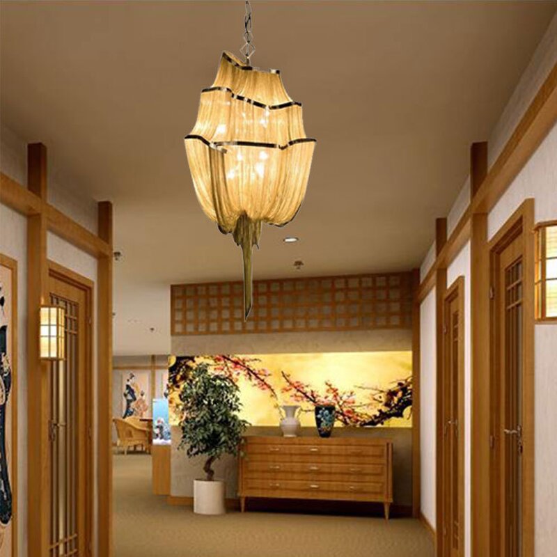 Artistic Tassel Chandelier Manufacturer - OEM Postmodern Simple Aluminum Chain