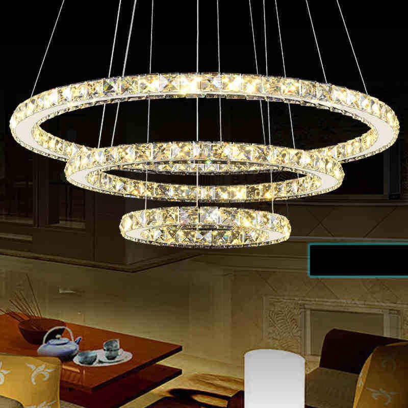 Crystal Ring Chandelier Manufacturer - OEM Hotel Living Room Adjustable Circle
