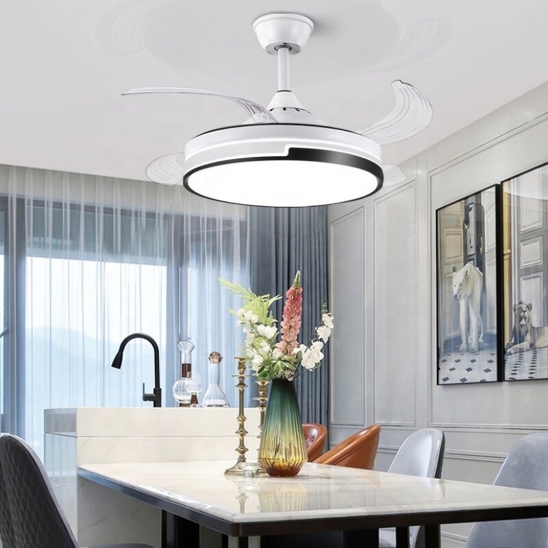 Ceiling Fan Factory - OEM European Simple White 72 Inch LED