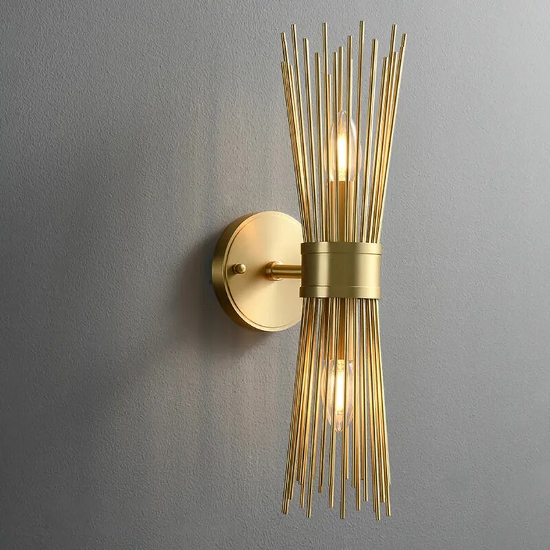 Brass Wall Sconce Factory - OEM Hardwired Retro Design Lobby Wall Light