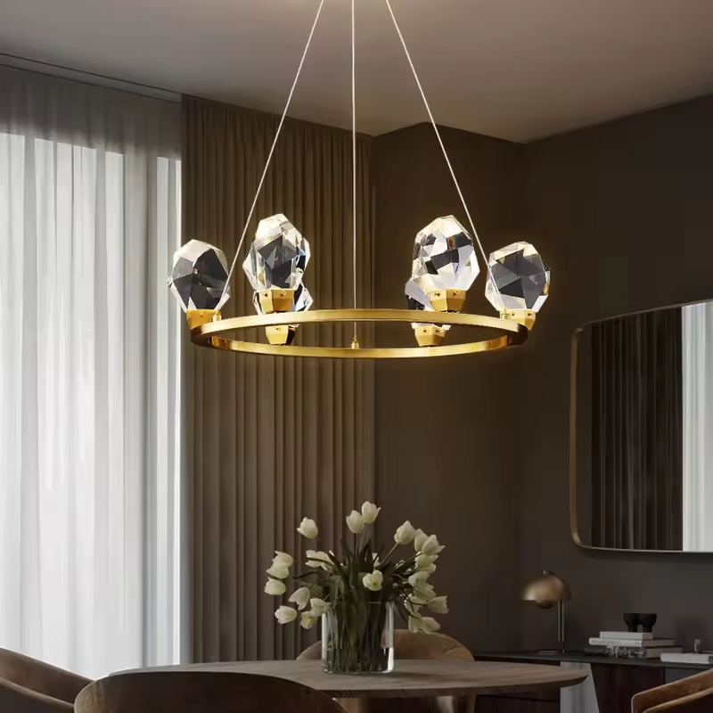 Crystal Ball Pendant Light Factory - OEM Crystal Stainless Steel Brass Copper