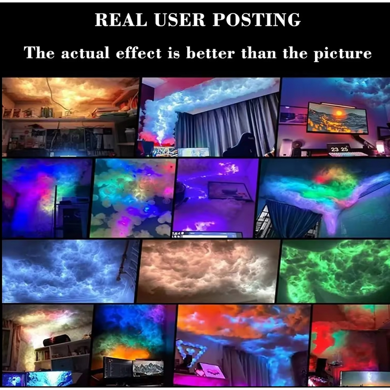 RGB Cloud Light Supplier - OEM APP Control DIY Thunder Light