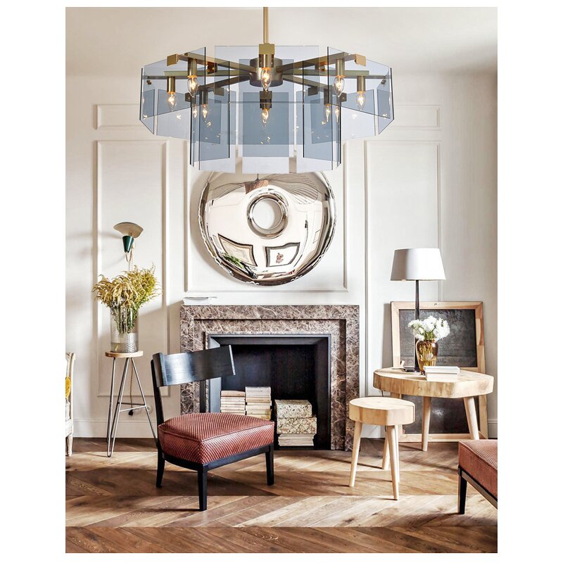 Farmhouse Pendant Light Manufacturer - OEM High Quality Smoky Gray Glass Nordic