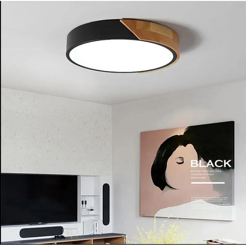 Wooden Ceiling Lamp Factory - OEM Simple Corridor Kitchen Surface Mounted