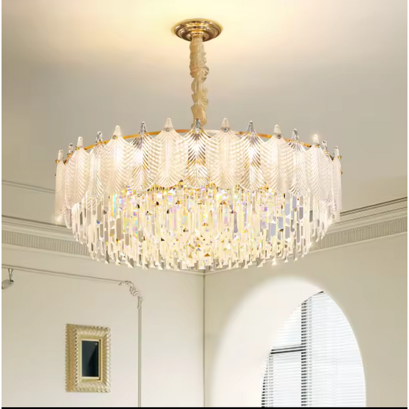 Feather Chandelier Manufacturer - OEM Trending French Vintage Glass Ceiling