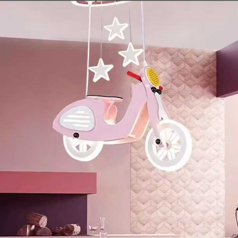 Bicycle Pendant Light Manufacturer - OEM Cartoon Cute Motorcycle Children's Ceiling