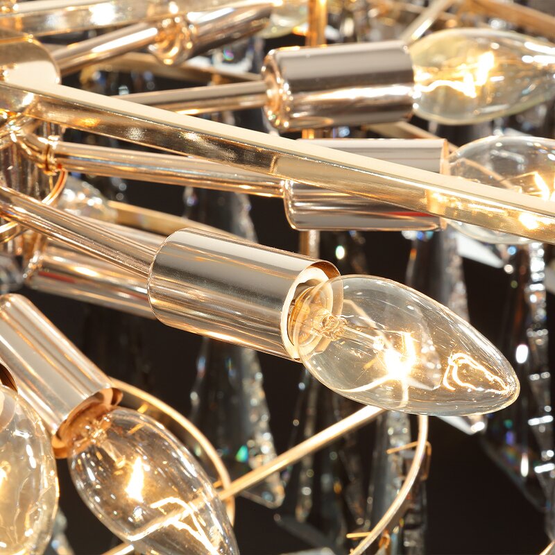 Gold Crystal Chandelier Factory - OEM High Quality Modern Bedroom Dining Room