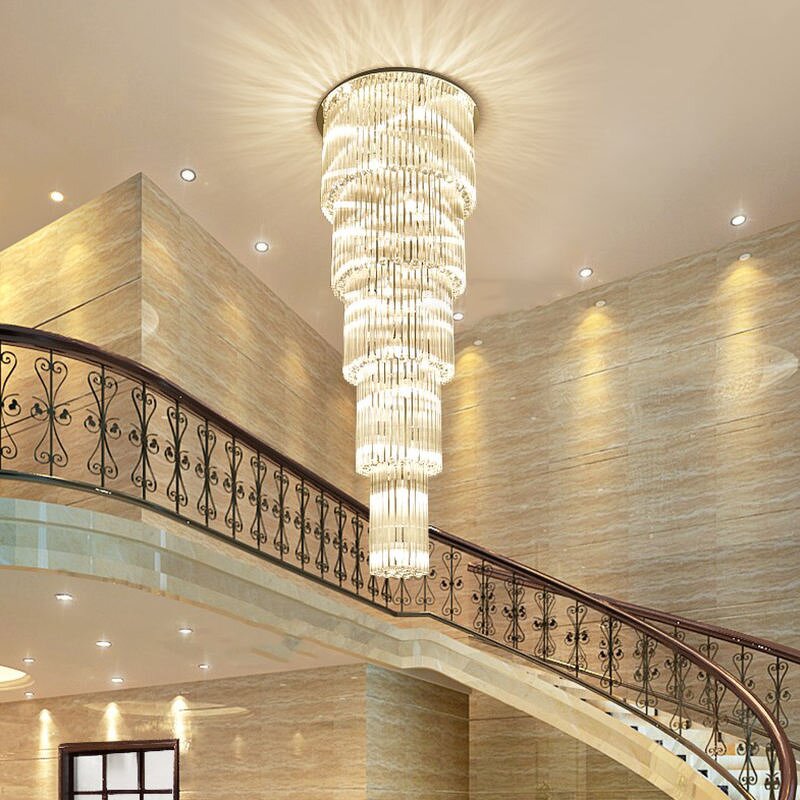 Crystal Chandelier Manufacturer - OEM Multi Layers Custom Villa Lighting