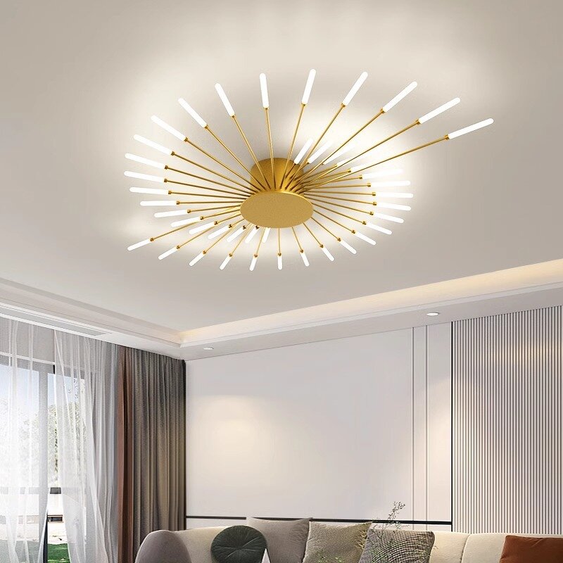 Black Gold Ceiling Lamp Manufacturer - OEM Minimalist Ultra Thin Dining Room