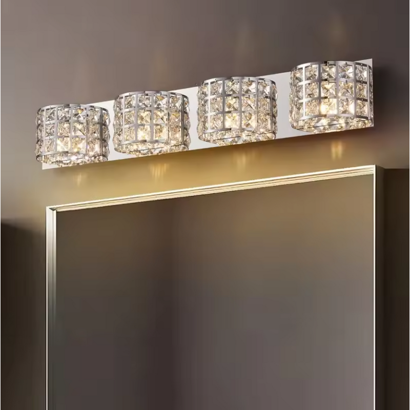 Crystal Vanity Light Manufacturer - OEM Bathroom Fancy Sconce LED Wall Lamp