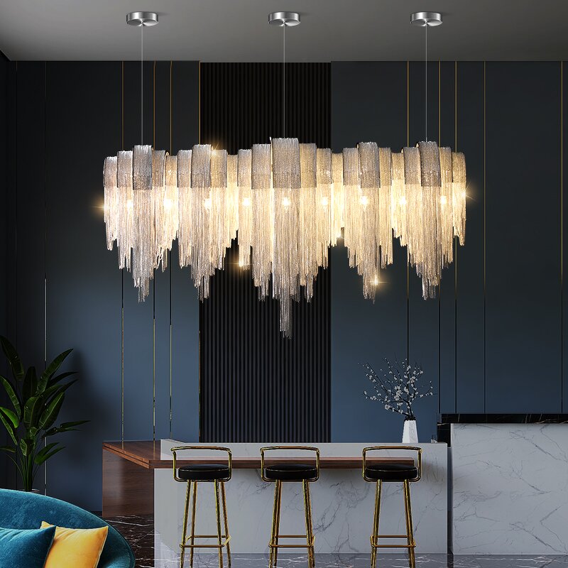 Fringe Pendant Light Factory - OEM Dining Room Villa Decorative Tassel Chain