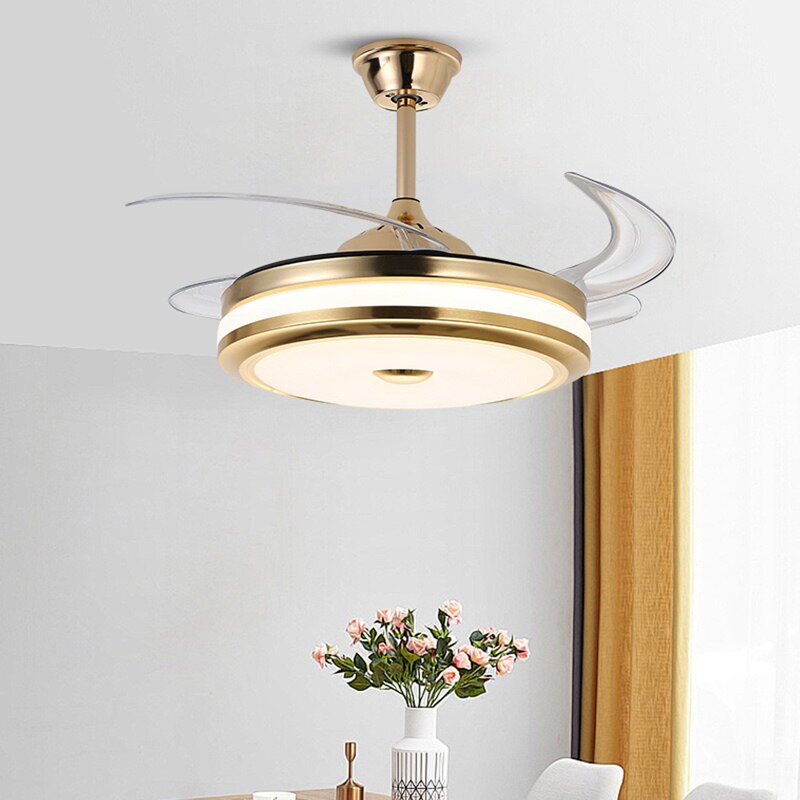 Ceiling Fan Light Manufacturer - OEM Modern Decoration Gold Three Colors Style