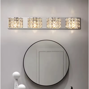 Crystal Vanity Light Manufacturer - OEM Bathroom Fancy Sconce LED Wall Lamp