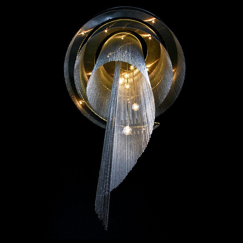 Rotating Tassel Chandelier Factory - OEM New Creative Wedding Hotel Decorative