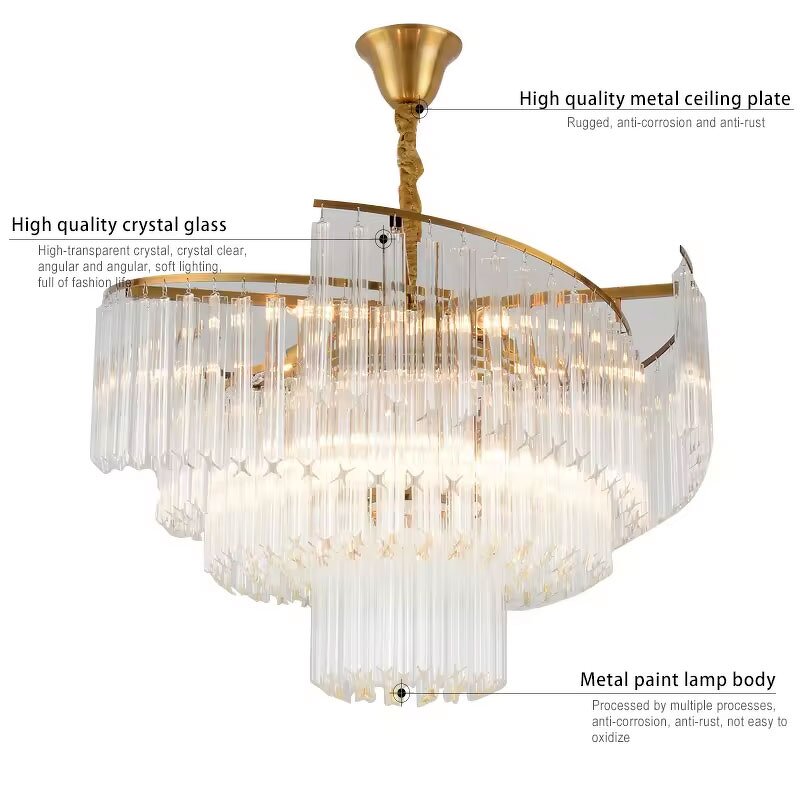 Crystal Glass Chandelier Manufacturer - OEM Modern Luxury Hotel Creative Lighting