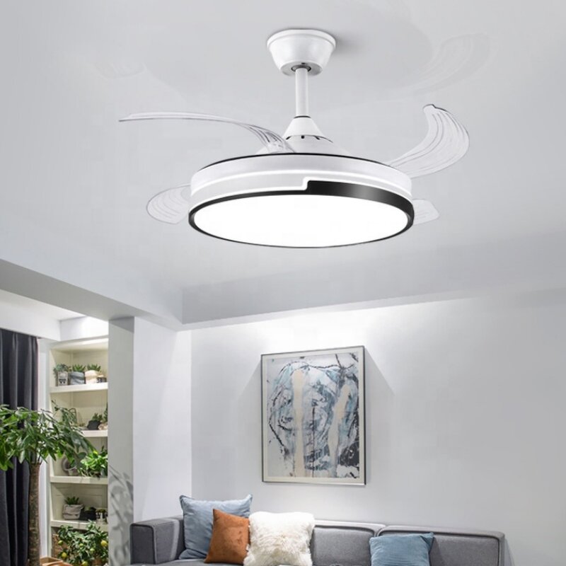 Ceiling Fan Factory - OEM European Simple White 72 Inch LED