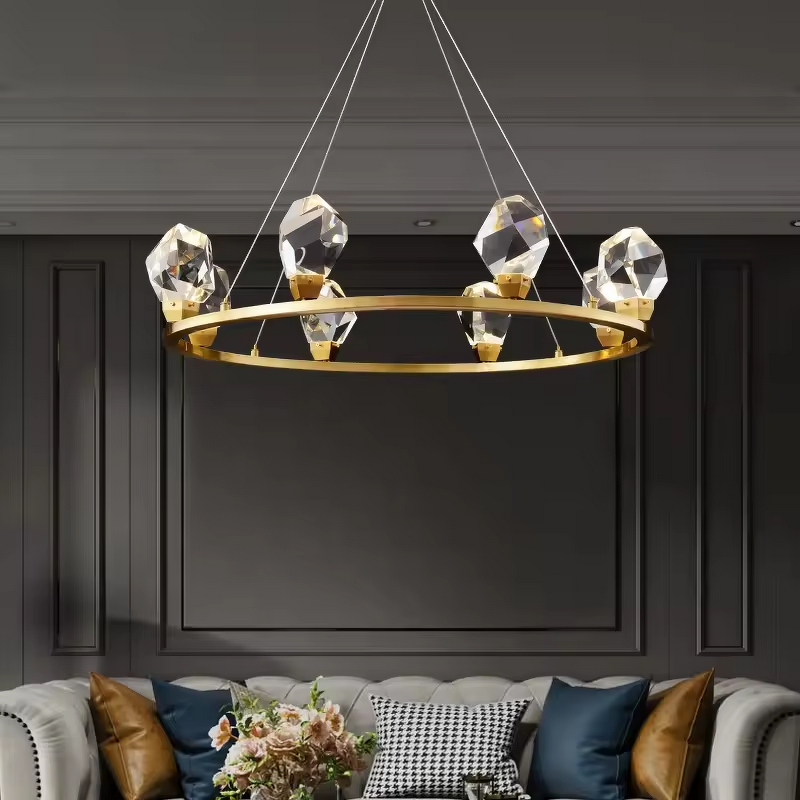 Crystal Ball Pendant Light Factory - OEM Crystal Stainless Steel Brass Copper