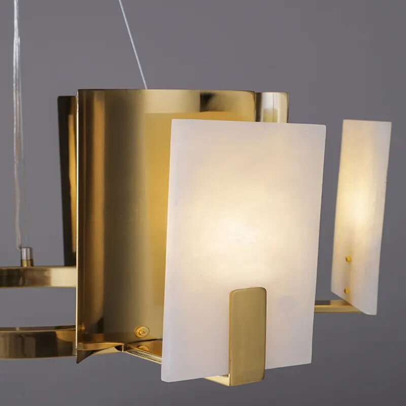 Marble Pendant Light Factory - OEM Ceiling Natural Marble Gold Decorative