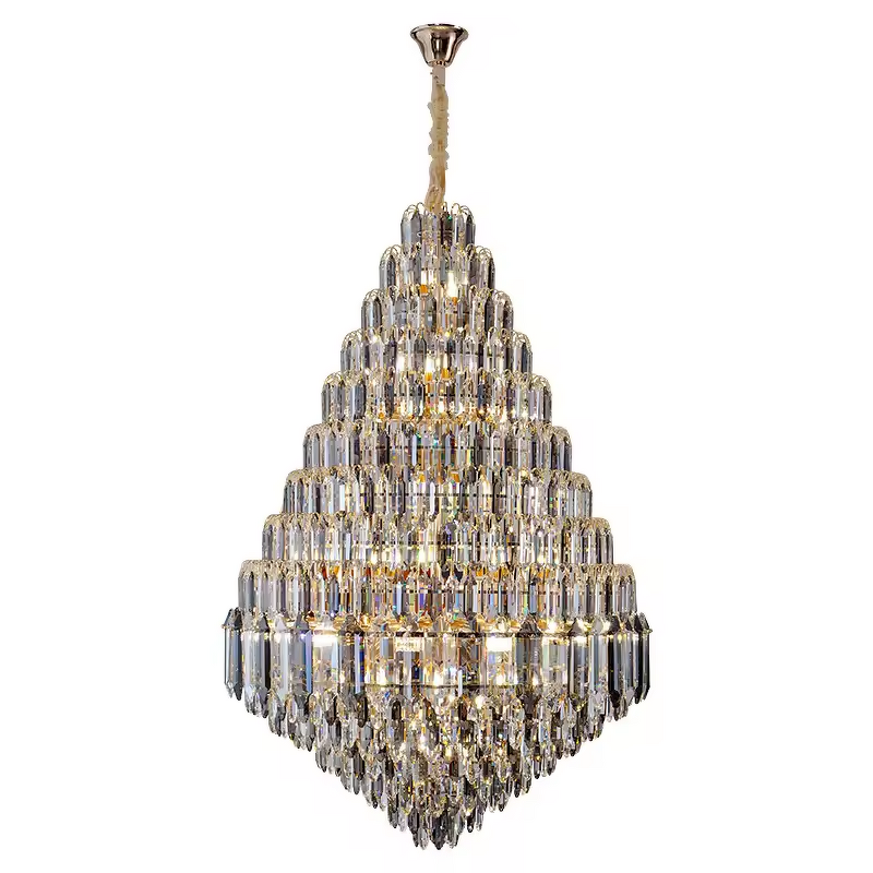 Crystal Chandelier Factory - OEM Modern Hotel Lobby K9 Ceiling Lighting