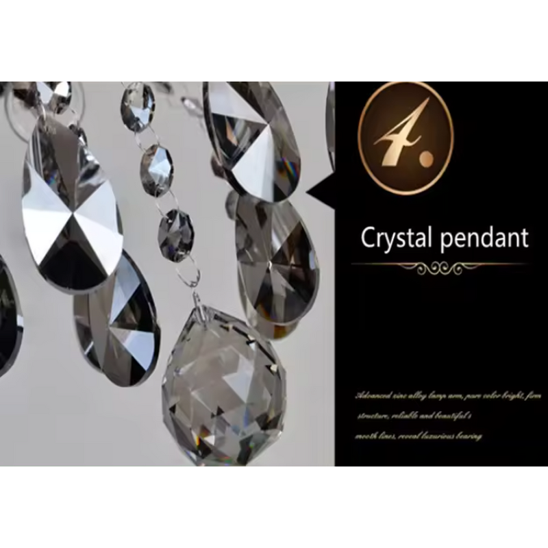 Gray Chandelier Manufacturer - OEM European 24 Bulb Crystal Candle Lighting