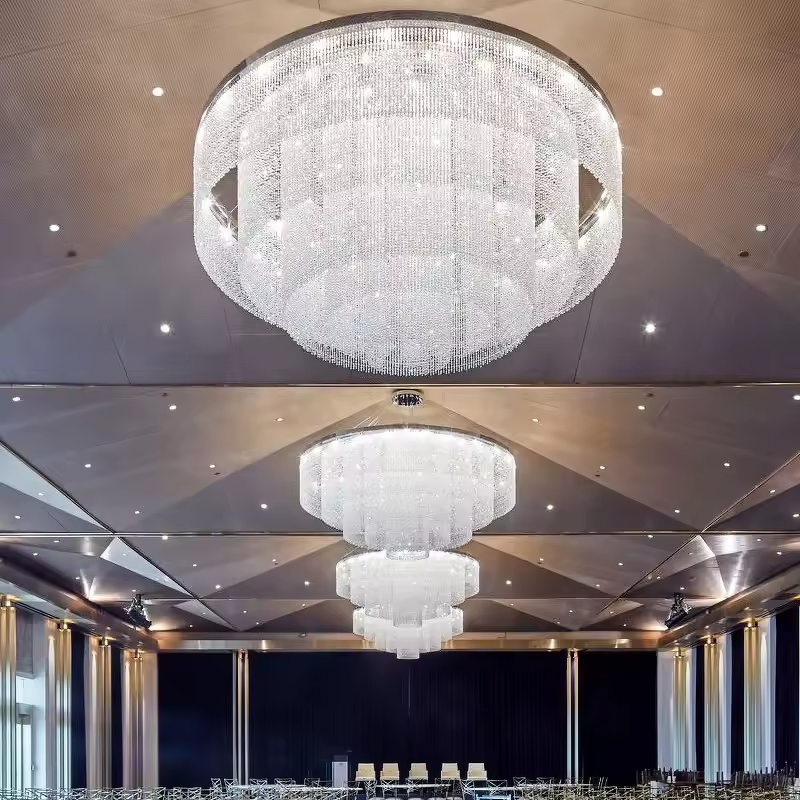 Ceiling Chandelier Manufacturer - OEM Wedding Circle Design Villa Lighting