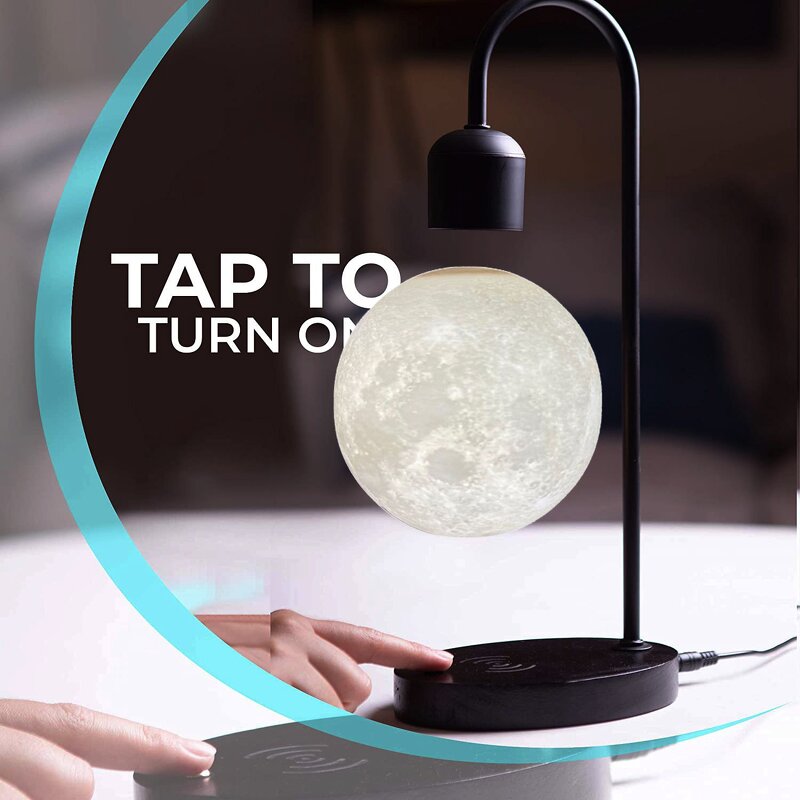 Floating Table Lamp Manufacturer - OEM Wireless Charger 3D Magnetic Levitating Moon