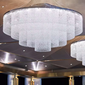Ceiling Chandelier Manufacturer - OEM Wedding Circle Design Villa Lighting