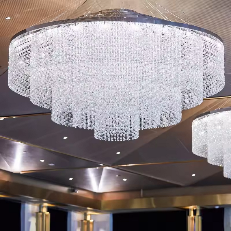 Ceiling Chandelier Manufacturer - OEM Wedding Circle Design Villa Lighting