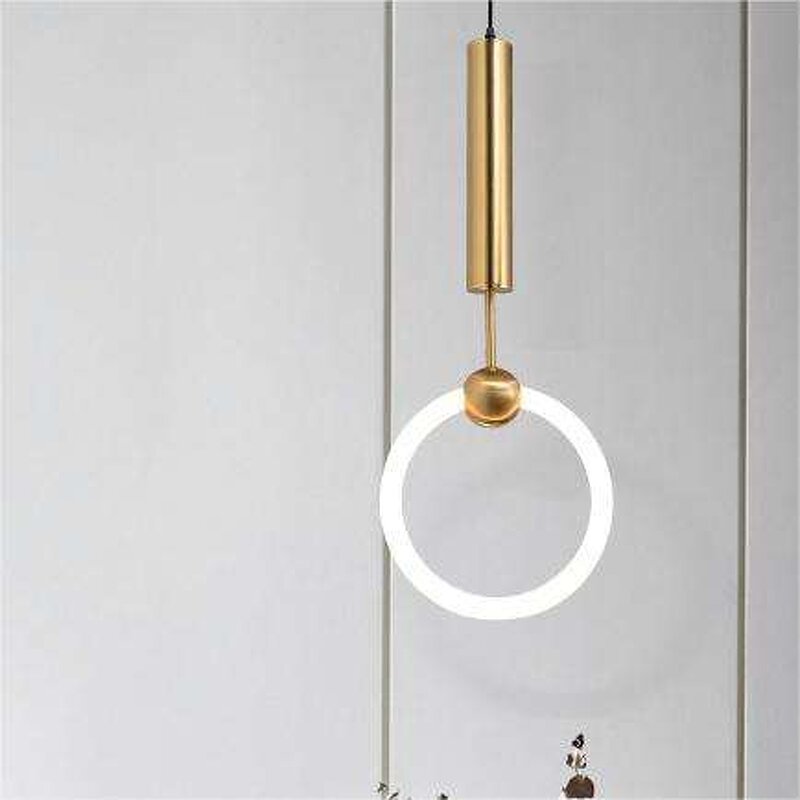 Brass Pendant Lights Factory - OEM Dimmable Circle Kitchen Island Bedside