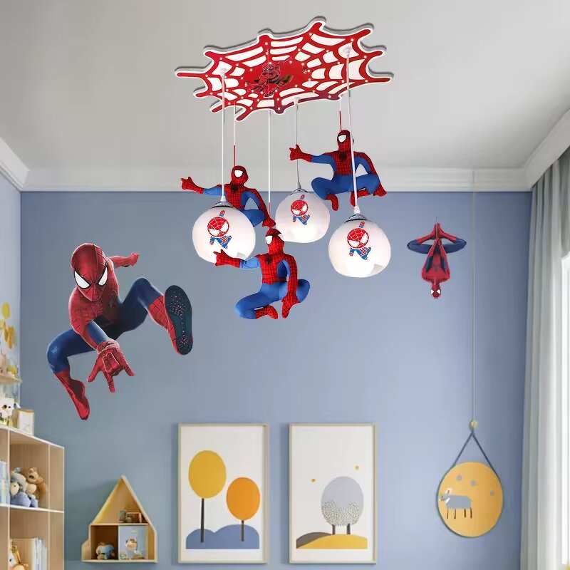 Spider Man Pendant Lamp Manufacturer - OEM Cartoon Children Eye Protection LED