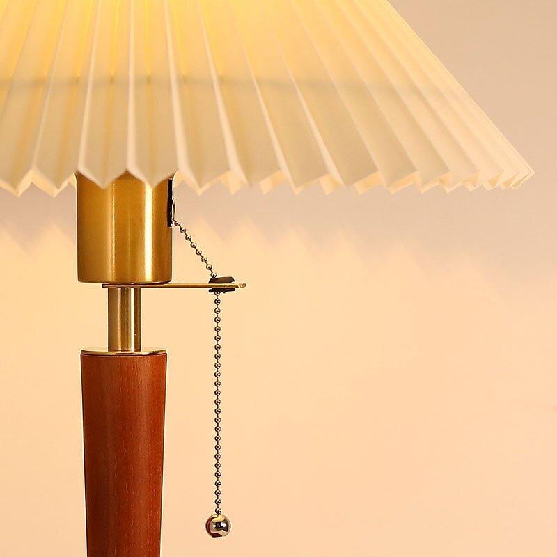 Wood Table Lamp Manufacturer - OEM American Retro Fabric Desk Wireless Charger