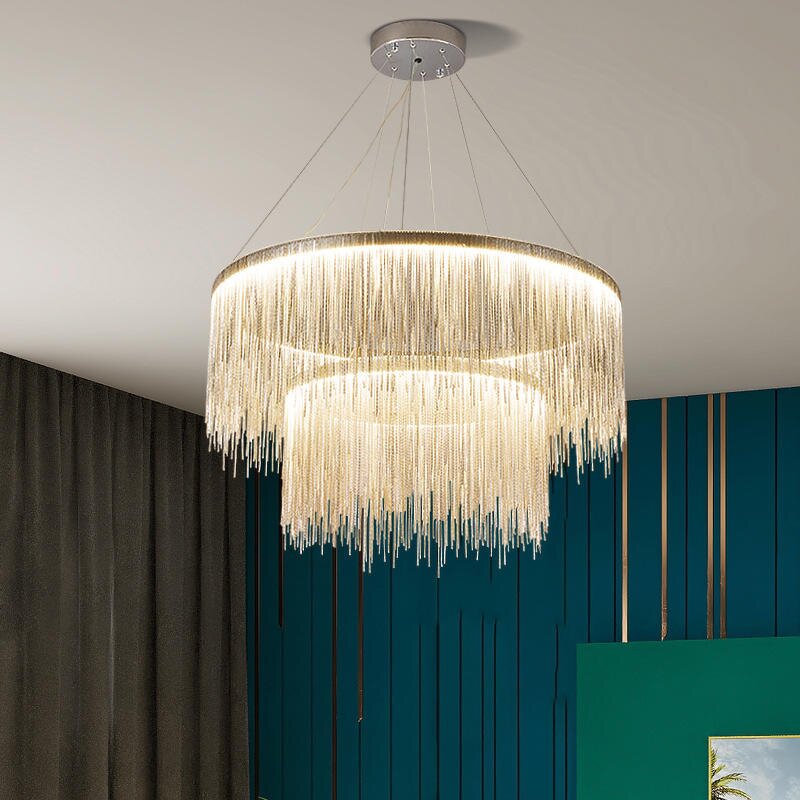 Waterfall Pendant Light Manufacturer - OEM Personality Artistic Fringed Modern