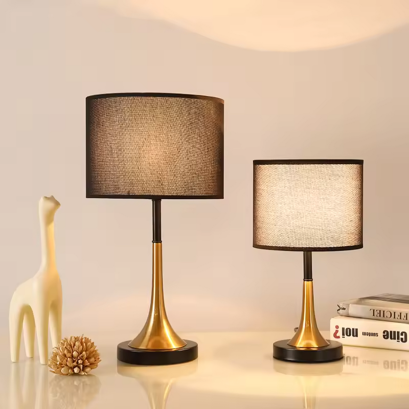 Fabric Table Lamp Factory - OEM Bedroom Dimmable Study Desk Hotel Decor