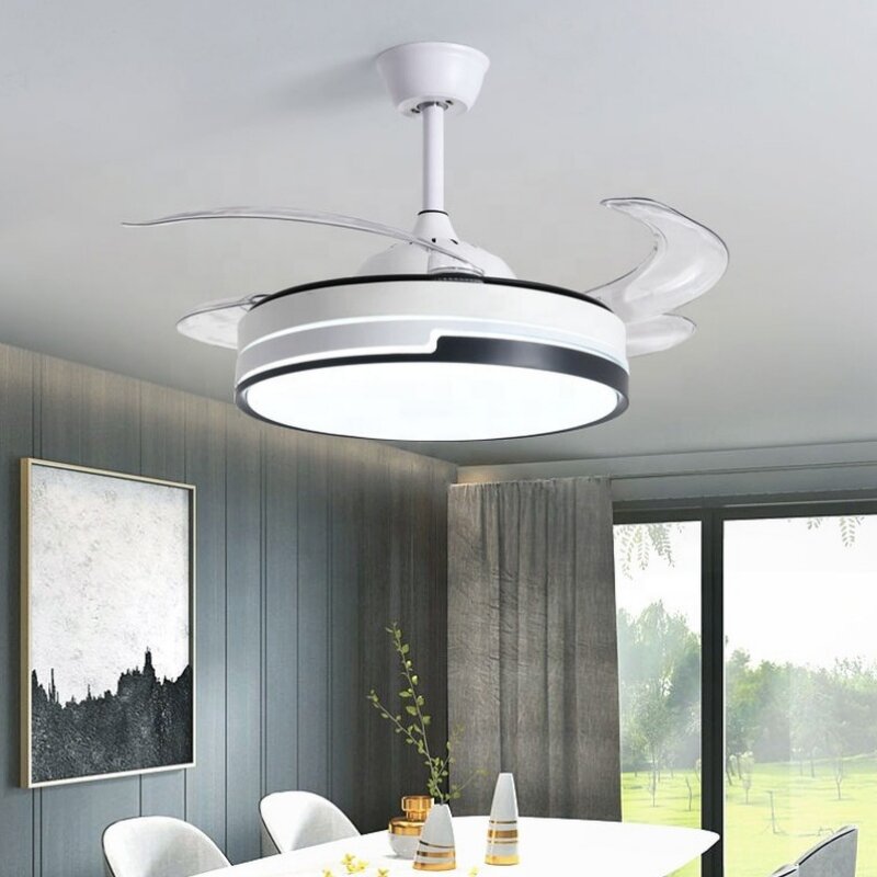 Ceiling Fan Factory - OEM European Simple White 72 Inch LED