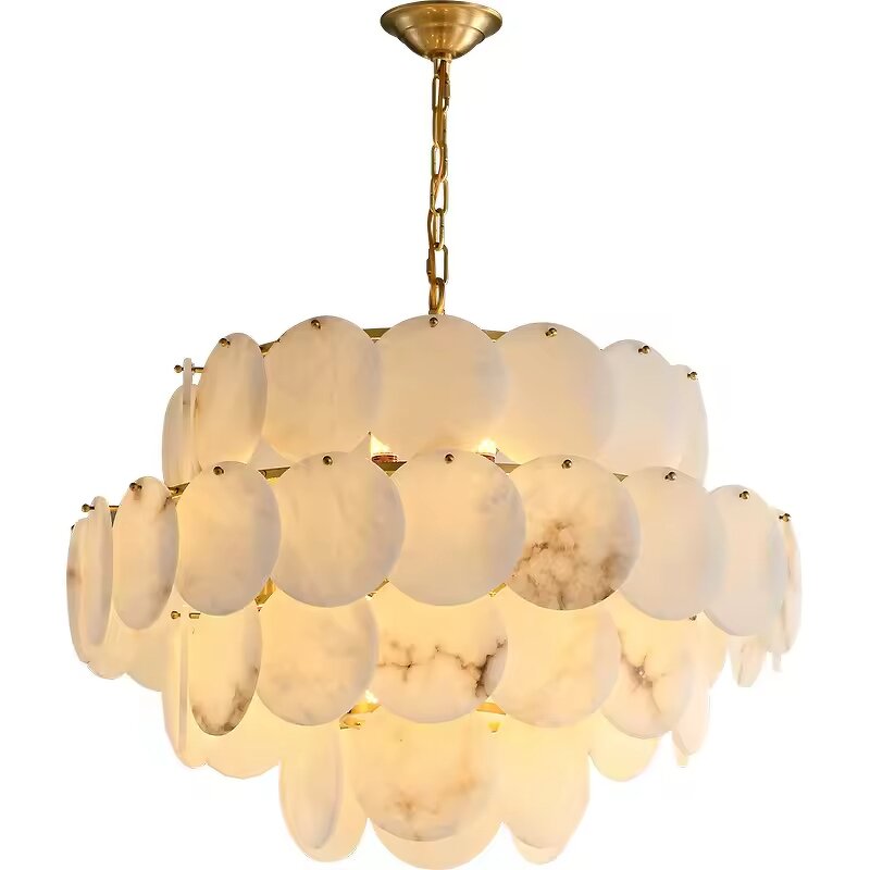 Alabaster Pendant Light Factory - OEM Kitchen Copper Marble Chandelier