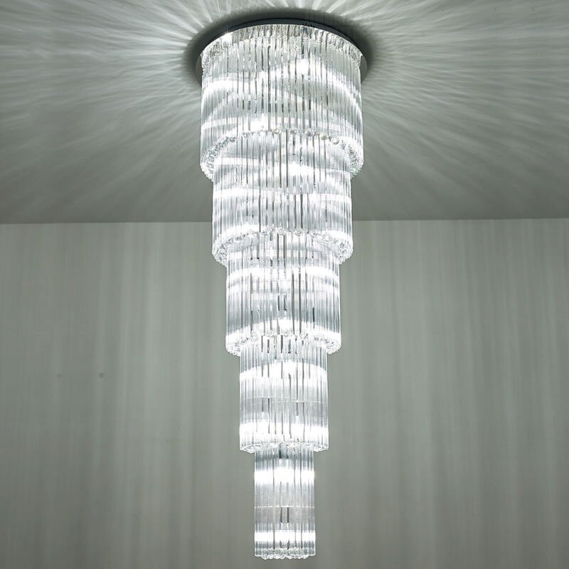 Crystal Chandelier Manufacturer - OEM Multi Layers Custom Villa Lighting