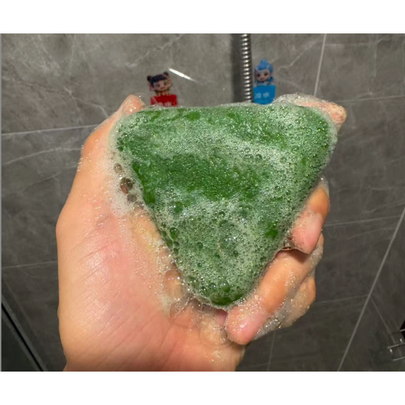 Private Label Organic Natural Herbal Ingredient Moisturizing Nourishing Handmade Solid Seven Green Hair Soap for Sensitive Skin